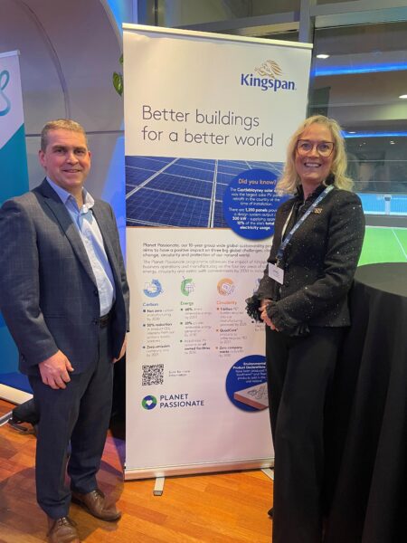 Cathal Sherlock, Technical Specification Manager with Kingspan and Darina Heavey, The Panel