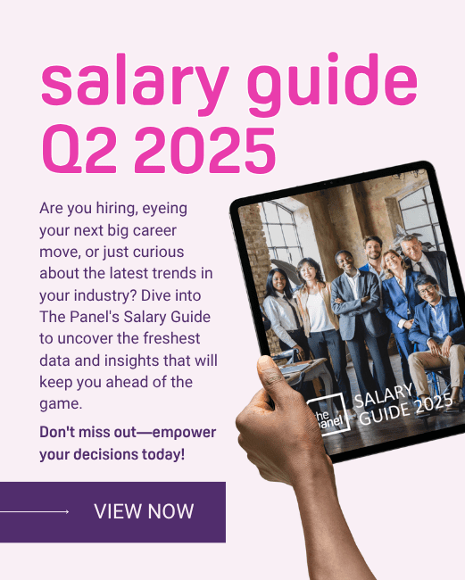 salary guide 2025 from The Panel